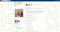 Desktop Screenshot of lucysthirtythings.blogspot.com