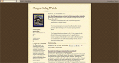 Desktop Screenshot of chagosgulagwatch.blogspot.com