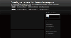 Desktop Screenshot of free-degree-university.blogspot.com