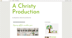 Desktop Screenshot of achristyproduction.blogspot.com