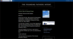 Desktop Screenshot of foundingfathersintent.blogspot.com