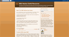 Desktop Screenshot of nastranusefulresources.blogspot.com
