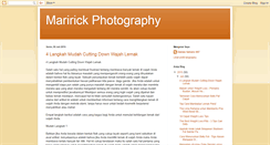 Desktop Screenshot of maririckphotography.blogspot.com