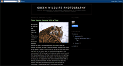 Desktop Screenshot of greenwildlifephotography.blogspot.com