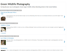 Tablet Screenshot of greenwildlifephotography.blogspot.com