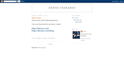 Desktop Screenshot of densscessario.blogspot.com