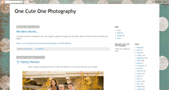 Desktop Screenshot of onecuteonephotography.blogspot.com