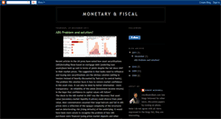 Desktop Screenshot of monetaryandfiscal.blogspot.com