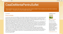 Desktop Screenshot of ceaidementapentrusuflet.blogspot.com