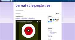 Desktop Screenshot of beneaththepurpletree.blogspot.com