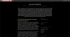 Desktop Screenshot of allahwatch.blogspot.com