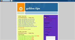 Desktop Screenshot of onlinetipsofgoldentip.blogspot.com