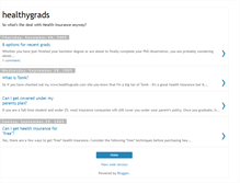 Tablet Screenshot of healthygrads.blogspot.com
