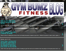 Tablet Screenshot of gymbumzfitness.blogspot.com