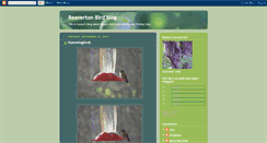 Desktop Screenshot of beavertonbirdblog.blogspot.com