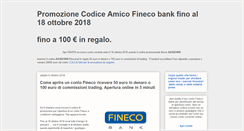 Desktop Screenshot of codici-promozione-fineco-banca.blogspot.com