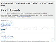Tablet Screenshot of codici-promozione-fineco-banca.blogspot.com