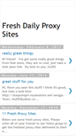 Mobile Screenshot of dailyproxysites.blogspot.com