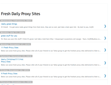Tablet Screenshot of dailyproxysites.blogspot.com