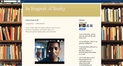 Desktop Screenshot of insupportofsanity.blogspot.com