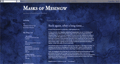 Desktop Screenshot of masksofmesingw.blogspot.com
