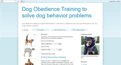 Desktop Screenshot of dogobediencementor.blogspot.com