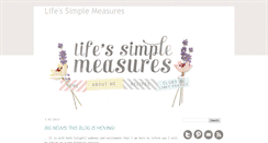 Desktop Screenshot of lifessimplemeasures.blogspot.com