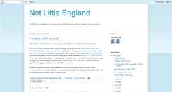 Desktop Screenshot of not-little-england.blogspot.com