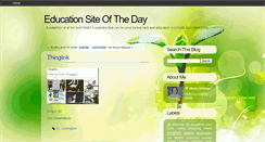 Desktop Screenshot of educationsiteoftheday.blogspot.com