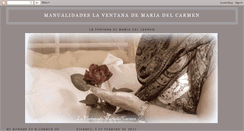 Desktop Screenshot of manualidadesmariadelcarmen.blogspot.com