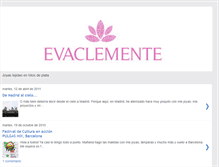 Tablet Screenshot of eva-clemente.blogspot.com