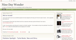 Desktop Screenshot of ninedaywonder.blogspot.com