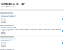 Tablet Screenshot of carbonellandco.blogspot.com