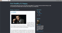Desktop Screenshot of hot-healthy-happy.blogspot.com