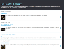 Tablet Screenshot of hot-healthy-happy.blogspot.com