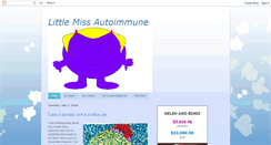 Desktop Screenshot of littlemissautoimmune.blogspot.com