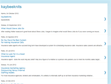 Tablet Screenshot of kaybeeknits.blogspot.com