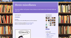 Desktop Screenshot of mentemiscellanea.blogspot.com