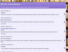 Tablet Screenshot of mentemiscellanea.blogspot.com