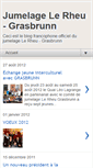 Mobile Screenshot of jumelagelerheugrasbrunn.blogspot.com