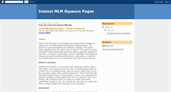 Desktop Screenshot of instantmlmsqueezepage.blogspot.com