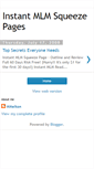 Mobile Screenshot of instantmlmsqueezepage.blogspot.com