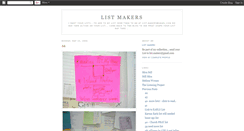Desktop Screenshot of listmakers.blogspot.com