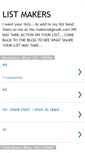 Mobile Screenshot of listmakers.blogspot.com