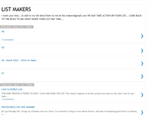 Tablet Screenshot of listmakers.blogspot.com