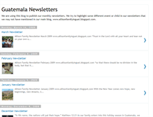 Tablet Screenshot of guatnewsletters.blogspot.com