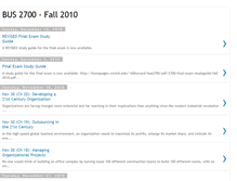 Tablet Screenshot of bus2700-fall-2010.blogspot.com