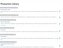 Tablet Screenshot of pleasantonlibrary.blogspot.com