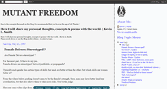 Desktop Screenshot of mutantfreedom.blogspot.com