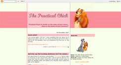 Desktop Screenshot of practicalchick.blogspot.com